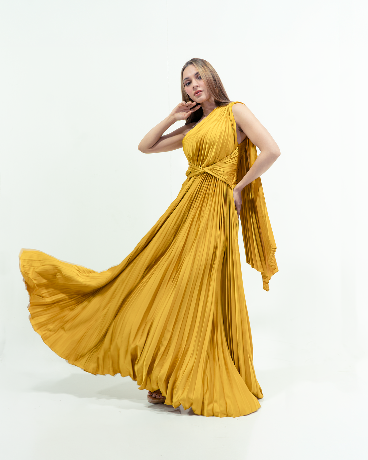 Antonia Gold Dress